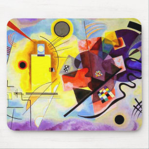 Gelb Rot Blau von Wassily Kandinsky Mousepad