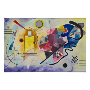 Gelb-rot-blau von Wassily Kandinsky Poster