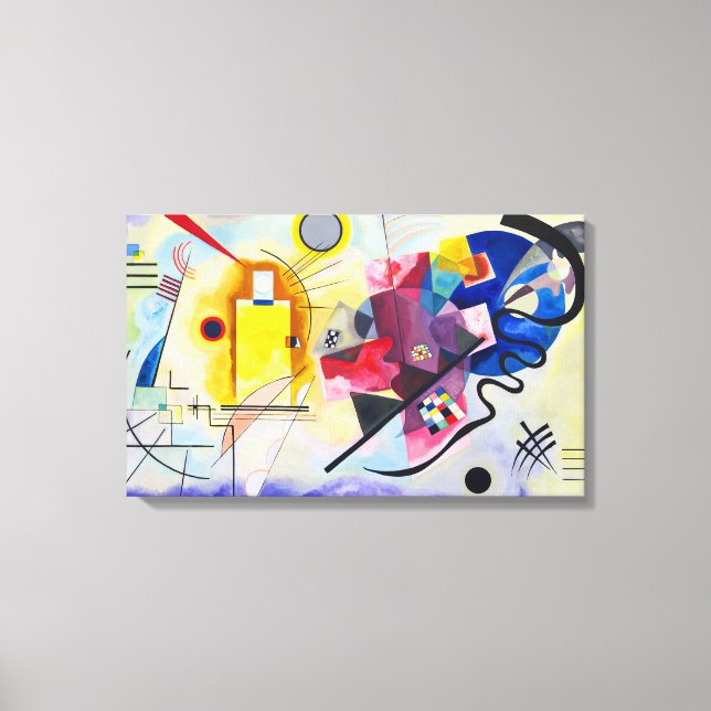 Gelb-rot-blau, wassily Kandinsky-Malerei Leinwanddruck (Vorderseite)