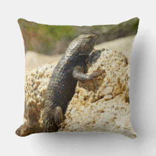 Gelb Rücken Stachelleguan in Joshua Tree Kissen