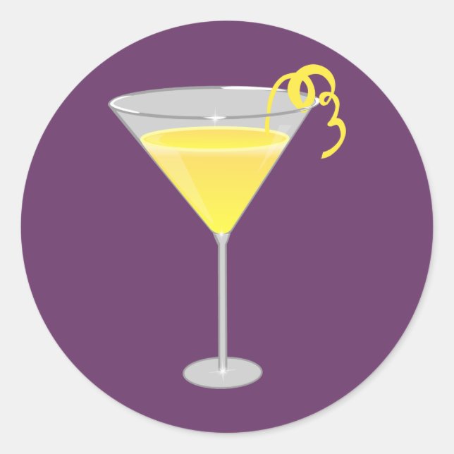 Gelb Runder Aufkleber (Vorderseite)