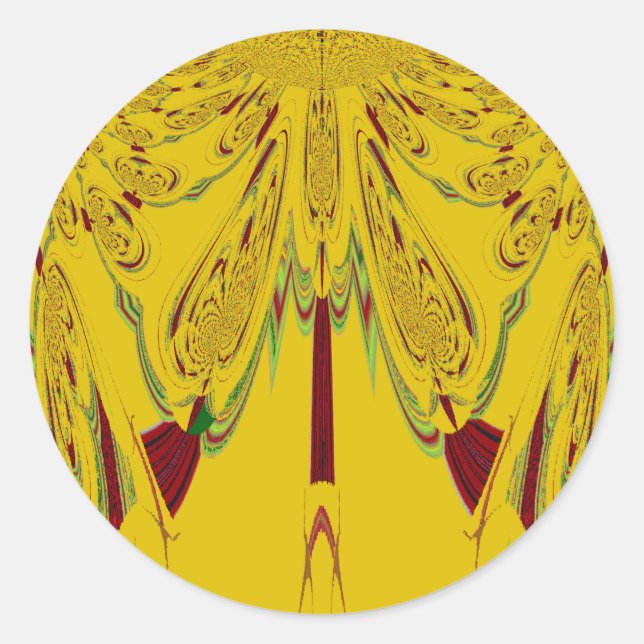 gelb runder aufkleber (Vorderseite)