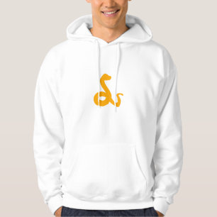 Gelb-Schlange-Mondzeichen-Symbol Hoodie
