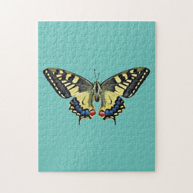 Gelb-schwarzer Schmetterling    Puzzle (Vertikal)