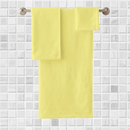 Gelb: Solid, einheitliche Farbe Badhandtuch Set