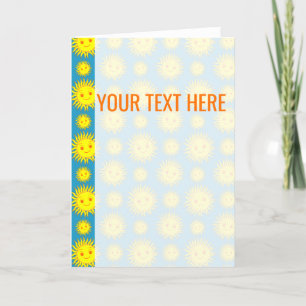 Gelb-Sonne-Gesichtsmuster-Ankündigung Ankündigung