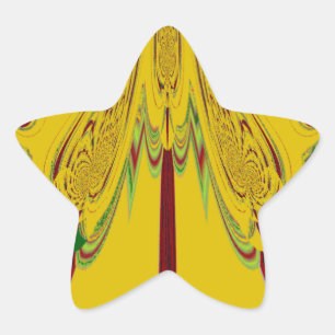 gelb Stern-Aufkleber