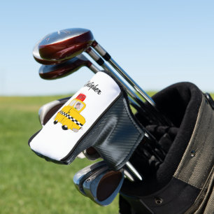 Gelb Taxi Design Golf Headcover