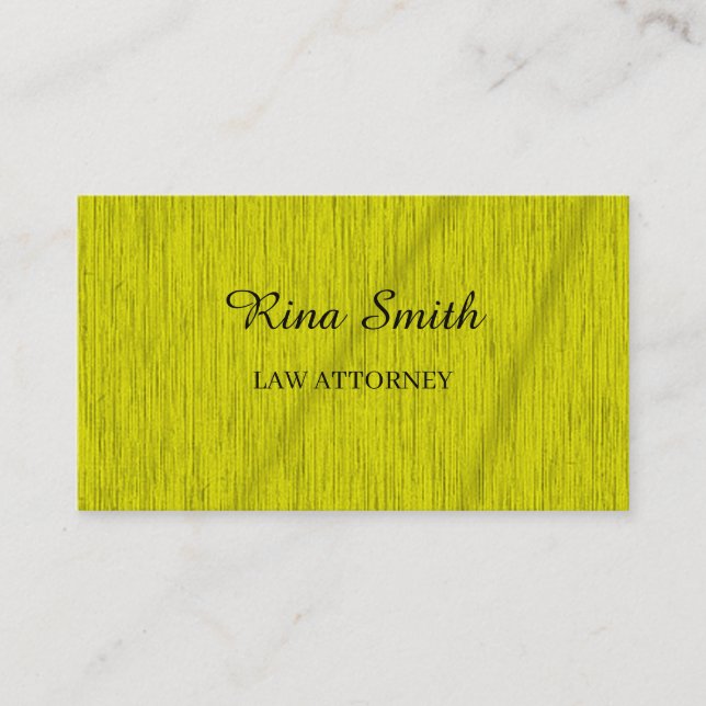gelb texturiert visitenkarte (Vorderseite)