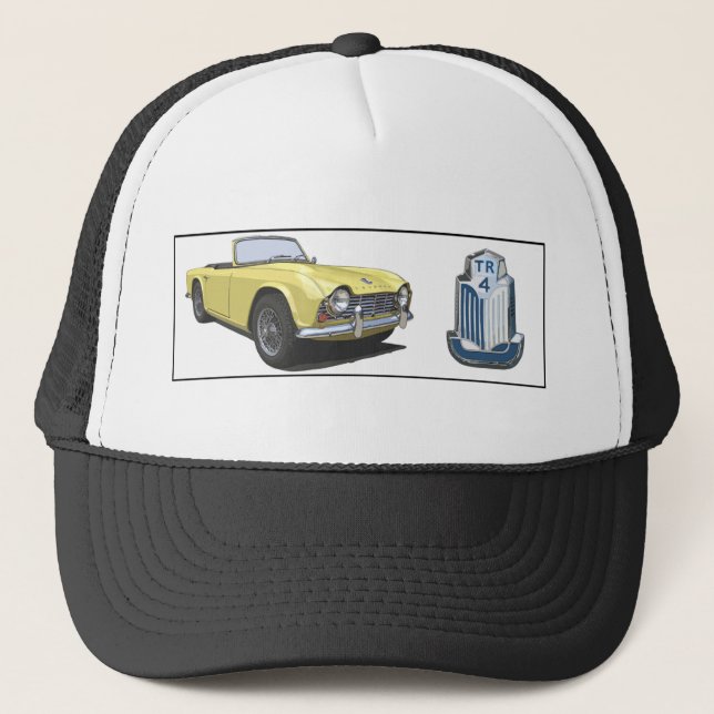 Gelb TR4 Truckerkappe (Vorderseite)