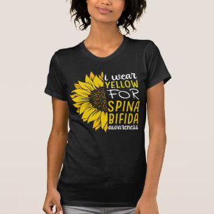 Gelb tragen für Spina Bifida Survivor Sonnenblume T-Shirt