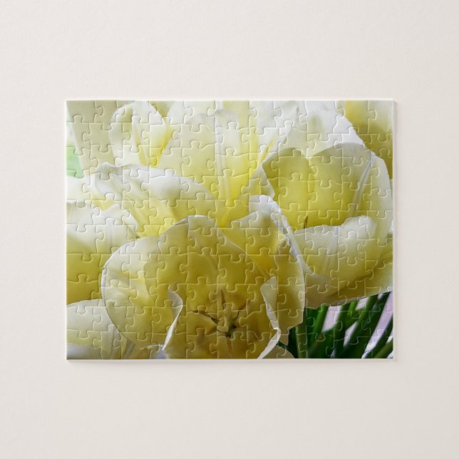 Gelb Tulpenstrauß Puzzle (Horizontal)