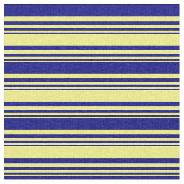 Gelb und blau gestreift/geflochten Muster Stoff (Nahaufnahme)