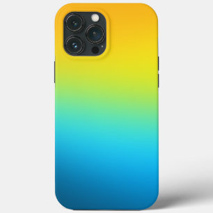 Gelb und blau Ombre Case-Mate iPhone Hülle