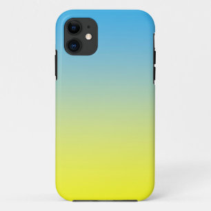 Gelb und blau zwei Tone iPhone 11 Hülle
