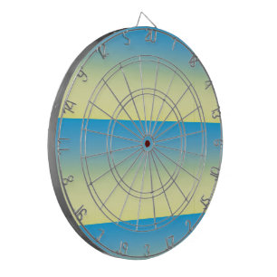 Gelb und blau zwei Tone Dartscheibe