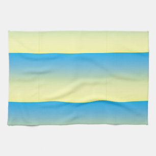 Gelb und blau zwei Tone Handtuch