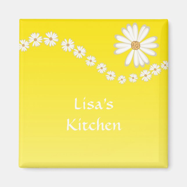 Gelb und Daisy Magnet (Vorne)