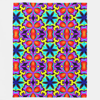 Gelb und Gemustert Fleece Blankon