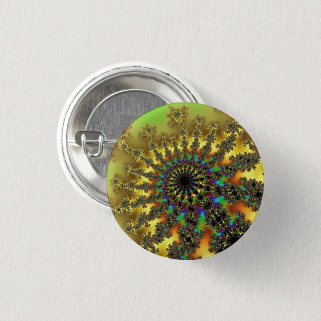 Gelb- und Goldbrennen Button (Vorne & Hinten)