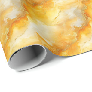 Gelb- und Goldmarmor Geschenkpapier