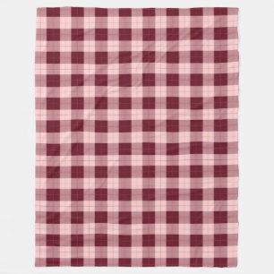 Gelb und grau Kariert Fleece Blanket