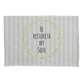 Gelb und Grau mit Bibelverse Kissenbezug