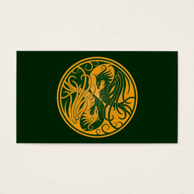 Gelb und Grün Yang Phoenix (Vorderseite)