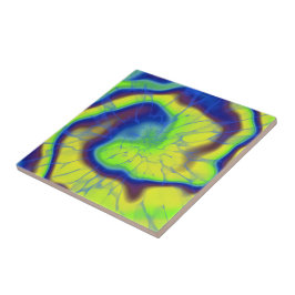 Gelb und grüne Krawatte Fliese