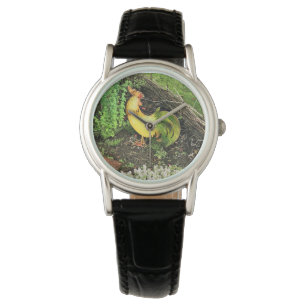 Gelb- und Grünröster Armbanduhr