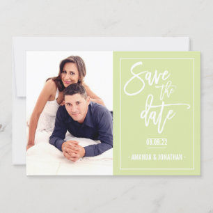 Gelb- und Hochzeitsweiß Save the Date