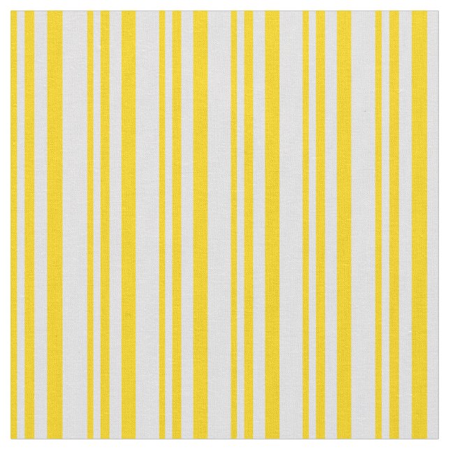 Gelb- und Lavendelmuster Stoff (Nahaufnahme)