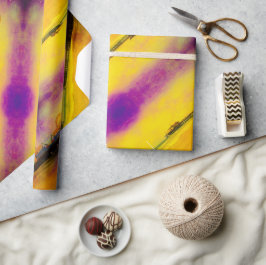 Gelb und Lila Geschenkpapier