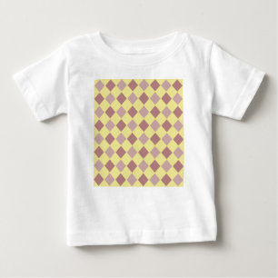 Gelb- und Lila-Pastellmuster Baby T-shirt