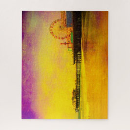 Gelb und Lila Puzzle