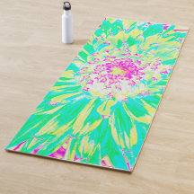 Gelb und Magenta Dekorative Dahlia Blume