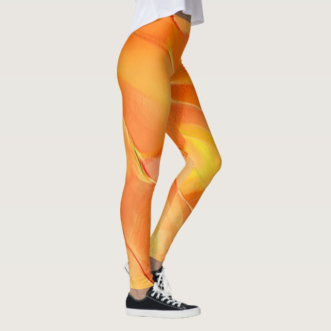 Gelb und orange gehärtet leggings (Rechts)