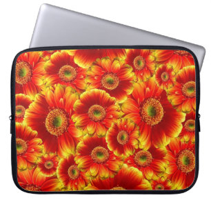 Gelb und Orange Gerbera Daisies Laptopschutzhülle