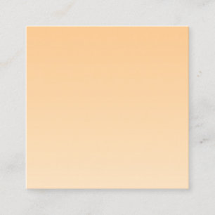 Gelb und orange glänzend quadratische visitenkarte