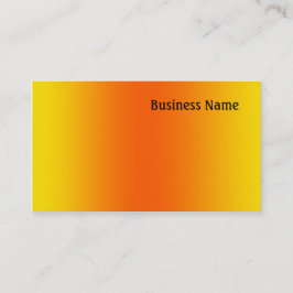 gelb und orange visitenkarte