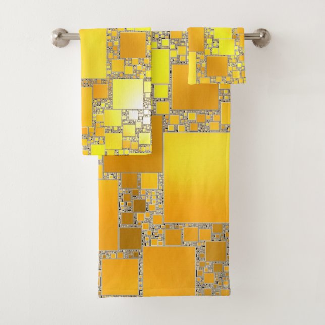 Gelb- und Orangenbadewanne Set (Insitu)
