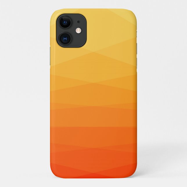 Gelb- und Orangenpolygonal Case-Mate iPhone Hülle (Rückseite)