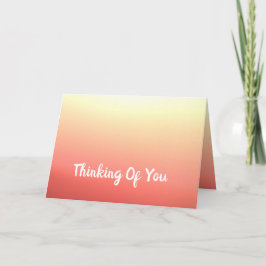 Gelb und Pfirsich Karte