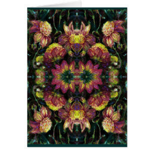 Gelb und rosa Dahlias