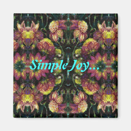 Gelb und rosa Dahlias Magnet
