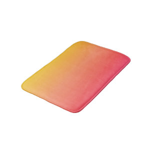 Gelb und rosa glänzen badematte