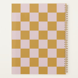 Gelb und Rosa Kariert Planer