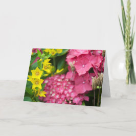 Gelb und Rosa Karte
