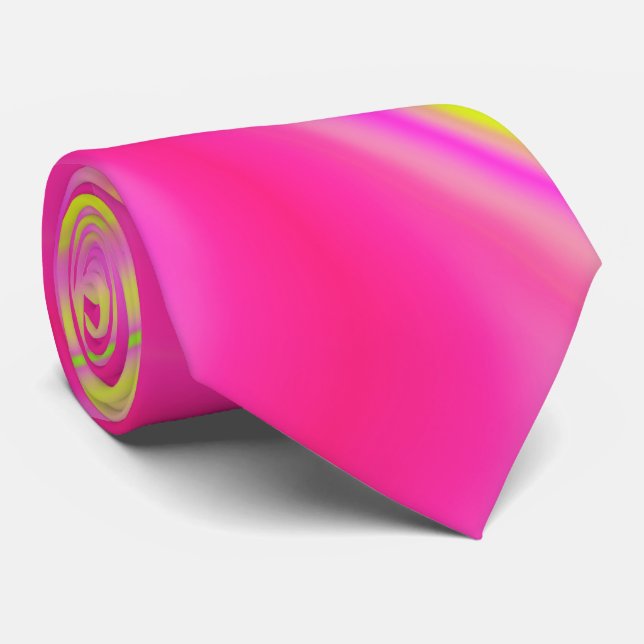 Gelb- und rosa Marmor Krawatte (Gerollt)