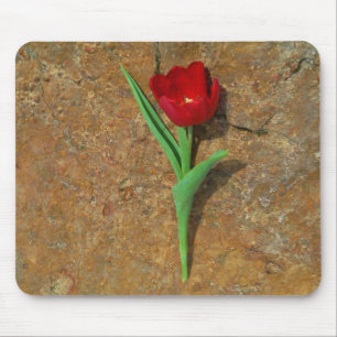 Gelb und Rot Mousepad